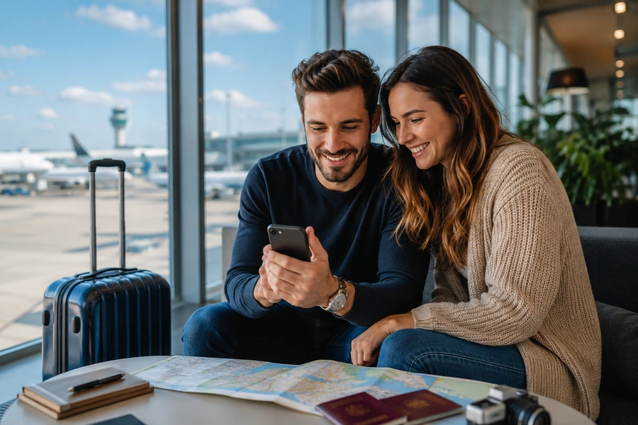 Couple travel